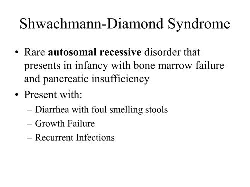 Schwachman-Diamond