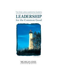 2009-2010 Annual Report - Great Lakes Leadership Academy ...