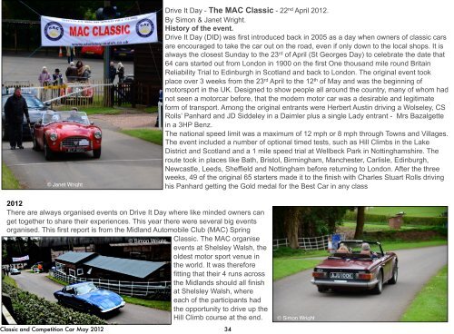 to download the PDF version - Classic and Competition Car