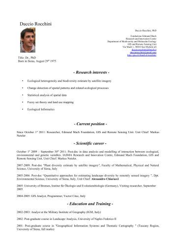 Phd thesis in remote sensing and gis