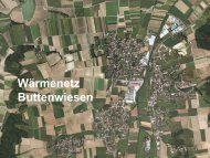 Wärmenetz Buttenwiesen Wärmenetz Buttenwiesen