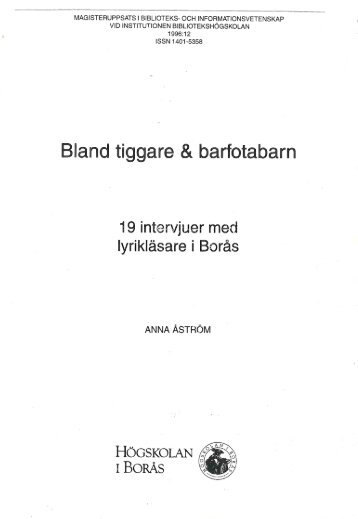 Bland tiggare & barfotabarn - BADA - Högskolan i Borås