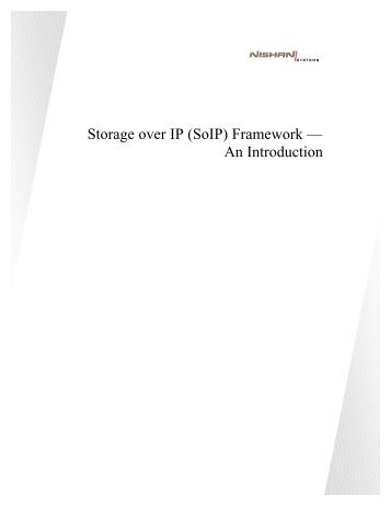Storage over IP (SoIP) Framework — An Introduction - Light Reading