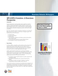 MPLS/VPLS Evolution: A Riverstone Perspective - Light Reading