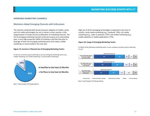 The State of Marketing 2010 Unica's Global Survey ... - Light Reading