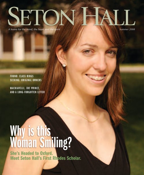 Seton Hall Magazine, Summer 2008 - Seton Hall University