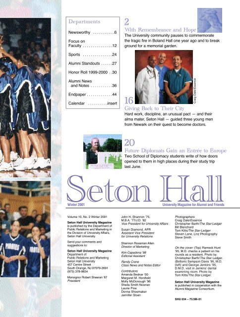 issues - Seton Hall University