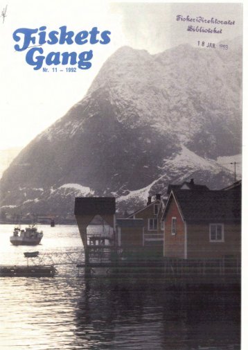 Fiskets Gang. Nr. 11-1992. 78. årgang - Havforskningsinstituttet