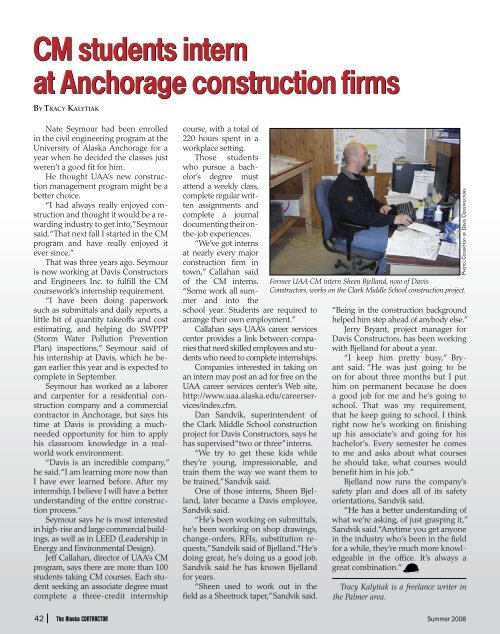 The Alaska Contractor - Summer 2008