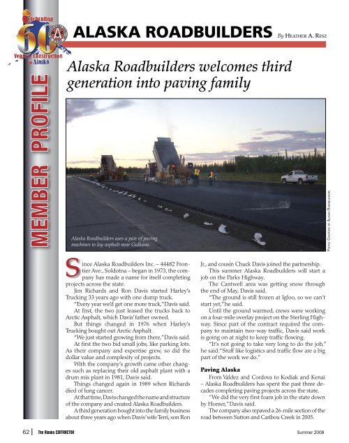 The Alaska Contractor - Summer 2008
