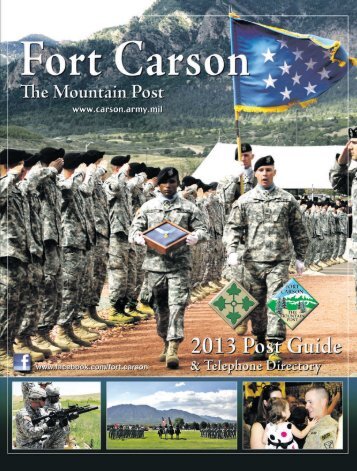 Fort Carson The Mountain Post ? 2013 Post Guide & T ... - Keep Trees