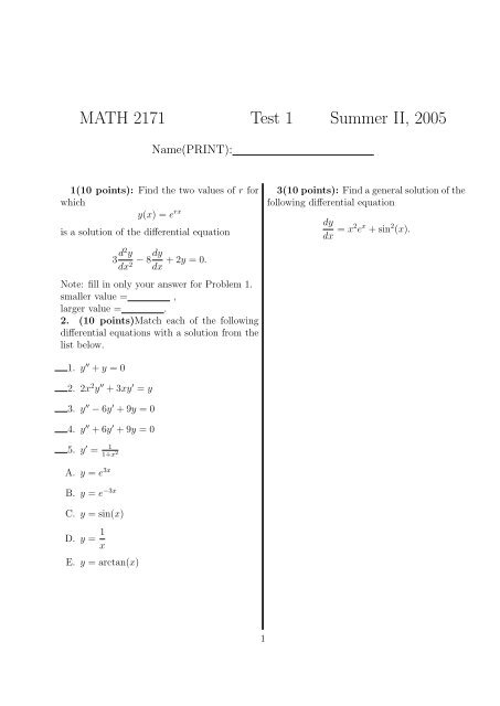 now download: Practice Test for the first test