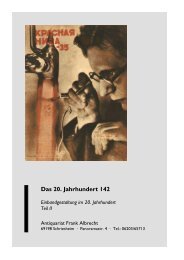 Das 20. Jahrhundert 142 - Antiquariat Frank Albrecht