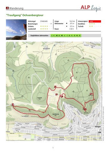 Wanderung "Traufgang" Ochsenbergtour - Hikr.org