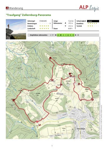 Wanderung "Traufgang" Zollernburg-Panorama - Hikr.org