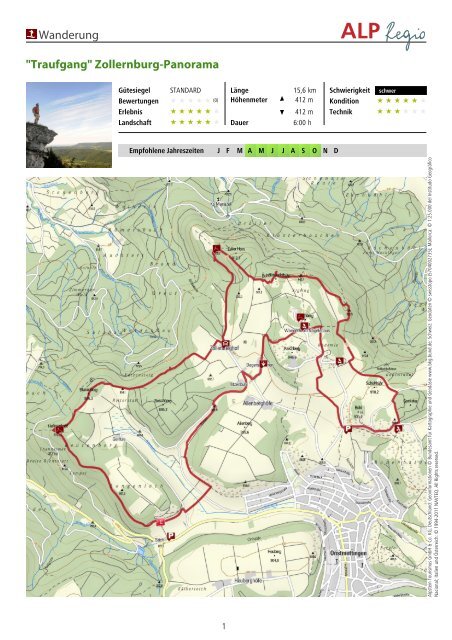 Wanderung "Traufgang" Zollernburg-Panorama - Hikr.org