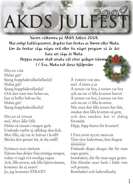 AKDS Julfest