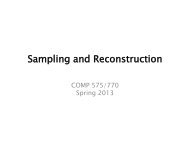 Sampling and Reconstruction
