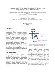 ACCELERATING ROUTE PLANNING AND COLLISION ...