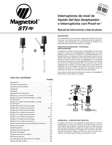 45-610 SPANISH - Magnetrol International