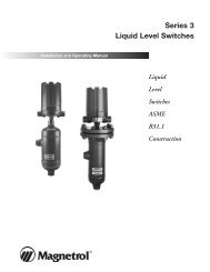 46-624 Series 3 Liquid Level Switches - Magnetrol International