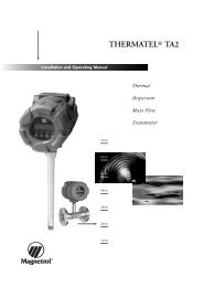 Thermatel TA2 Instruction Manual BE54-630 - Magnetrol International