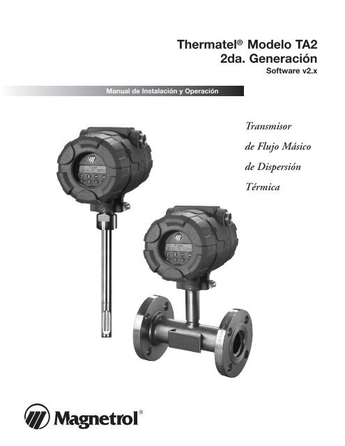 Thermatel® Modelo TA2 2da. Generación - Magnetrol International