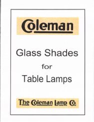 Coleman Lamp Shades