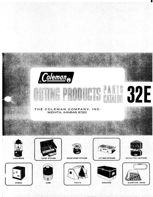 1967 Coleman Parts Catalog 32E