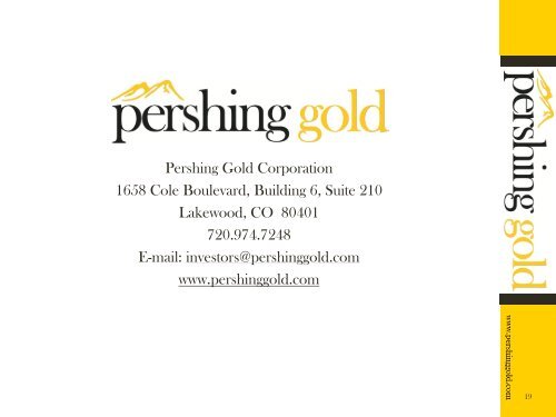 Pershing Gold Corporation