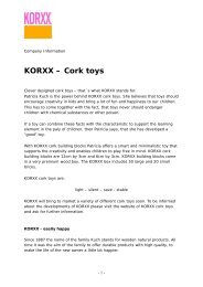 KORXX – Cork toys