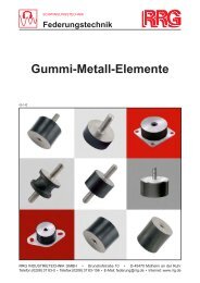 Gummi-Metall-Elemente - RRG Industrietechnik GmbH