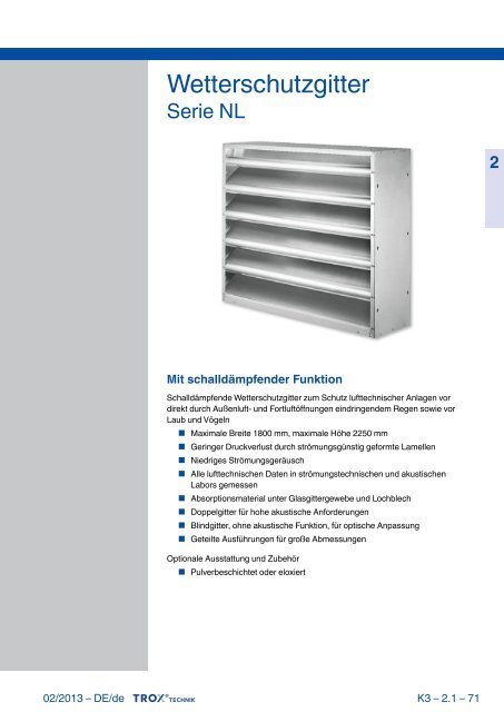 Trox Wetterschutzgitter WG-A2/1000x1320 main image 1