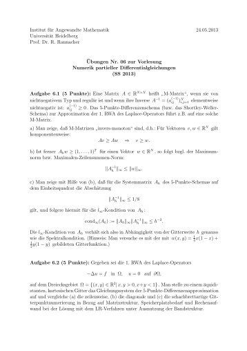 Institut für Angewandte Mathematik 24.05.2013 Universität ...