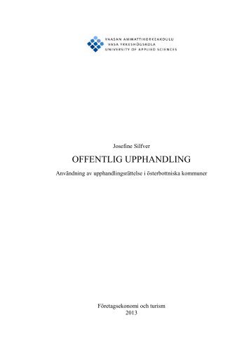 OFFENTLIG UPPHANDLING - Theseus