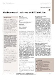 Medikamentell resistens vid HIV-infektion2593 - Tidsskrift for Den ...