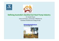Defining Australia's Geothermal Heat Pump Industry - Australian ...