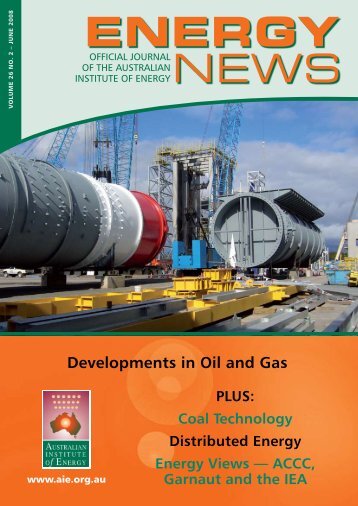 Volume 26 No 2 - Jun 2008 - Australian Institute of Energy