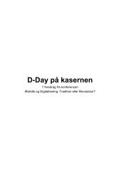 D-Day på kasernen - Digital Aesthetics Research Center - Aarhus ...