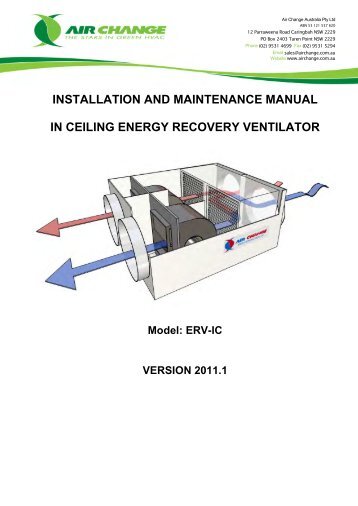 ERV-IC Manual.pdf - Industrial Air