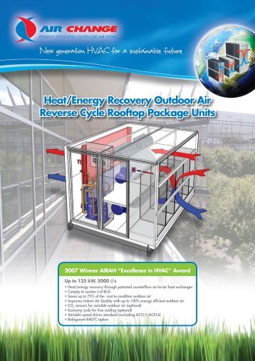 Heat/Energy Recovery Outdoor Air Reverse Cycle ... - Industrial Air