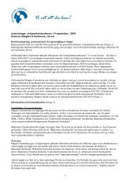 Konferensanteckningar september 2009 - IdrottOnline Förbund - en ...