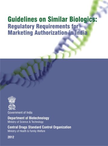 Guidelines on Similar Biologics: Regulatory Requirements