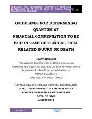 guidelines for determining quantum of financial compensation