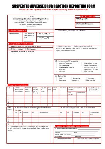 SERIOUS ADVERSE EVENT FORM - Universitätsklinikum Essen