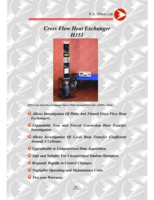 Cross Flow Heat Exchanger H351