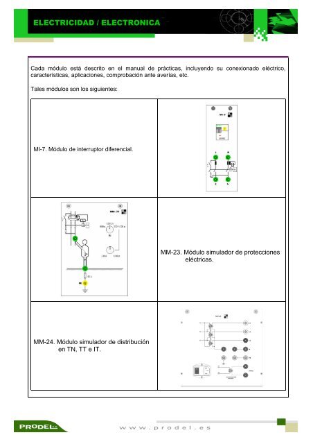 entrenador modular de protecciones eléctricas masterlab