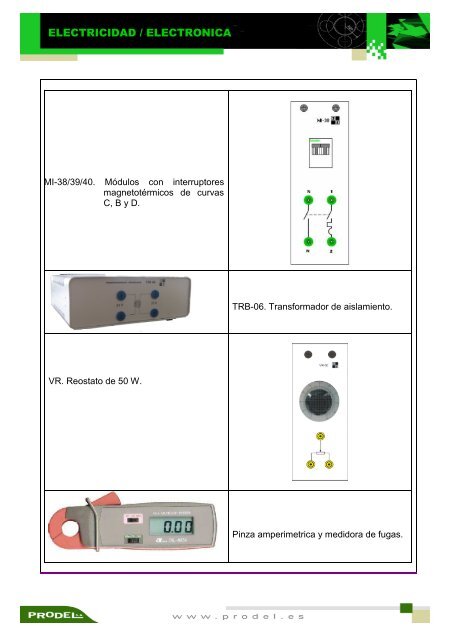 entrenador modular de protecciones eléctricas masterlab