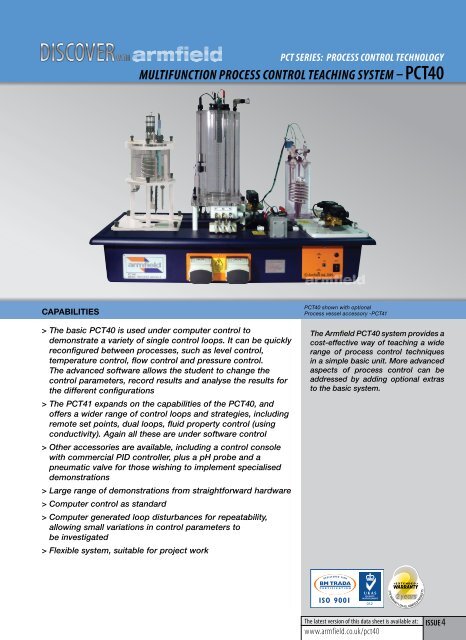 PDF datasheet - Armfield