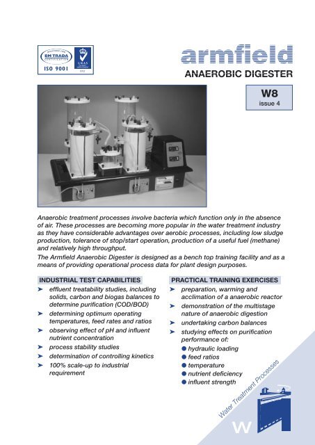 PDF datasheet - Armfield